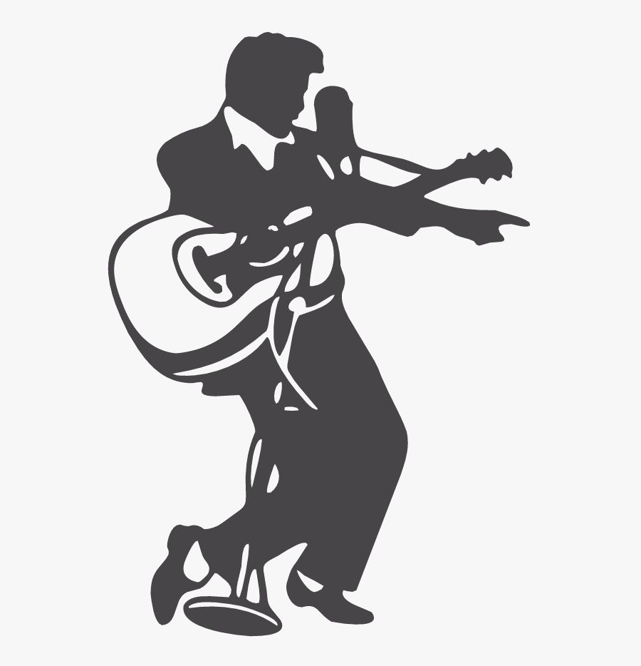 Elvis Silhouette Clipart, Transparent Clipart