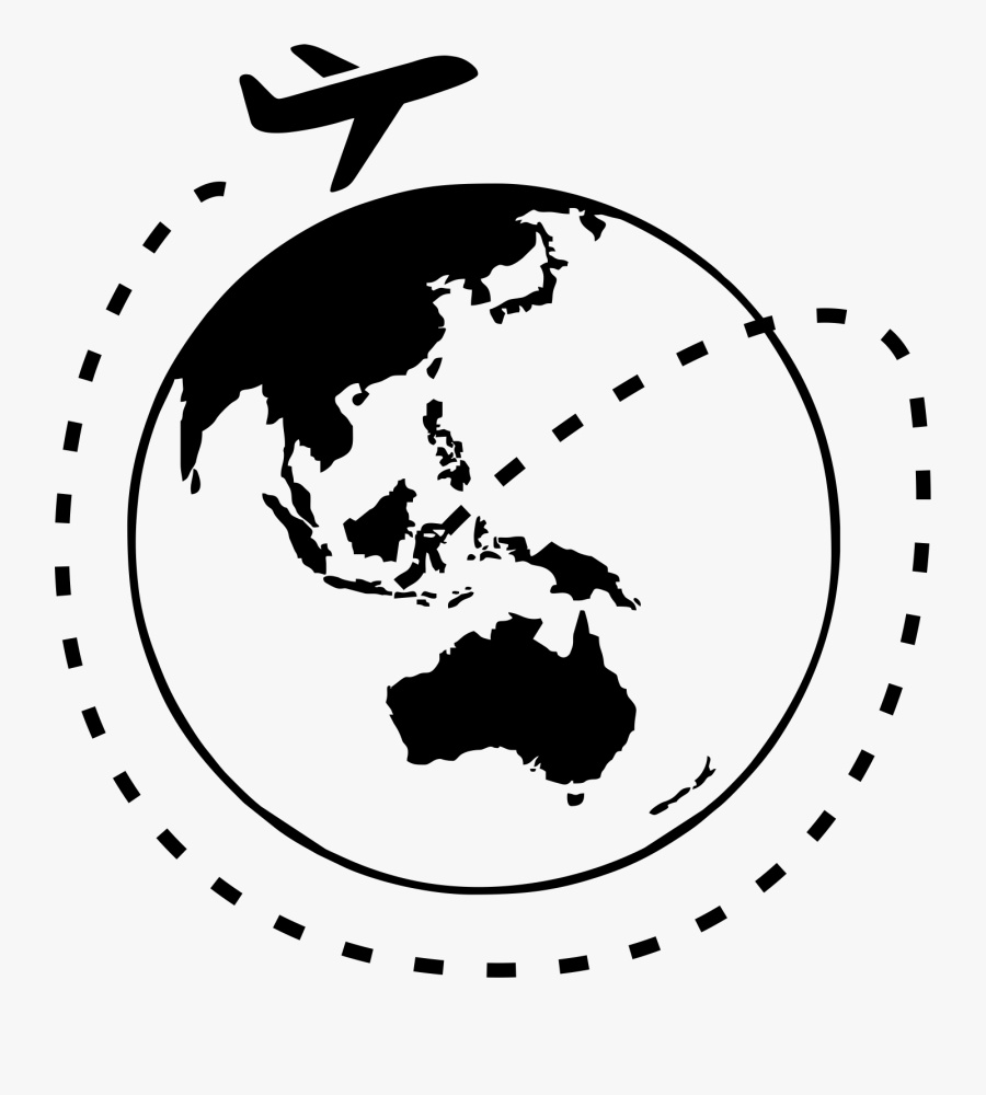 Earth World Clip Art - Globe Philippines Black And White, Transparent Clipart