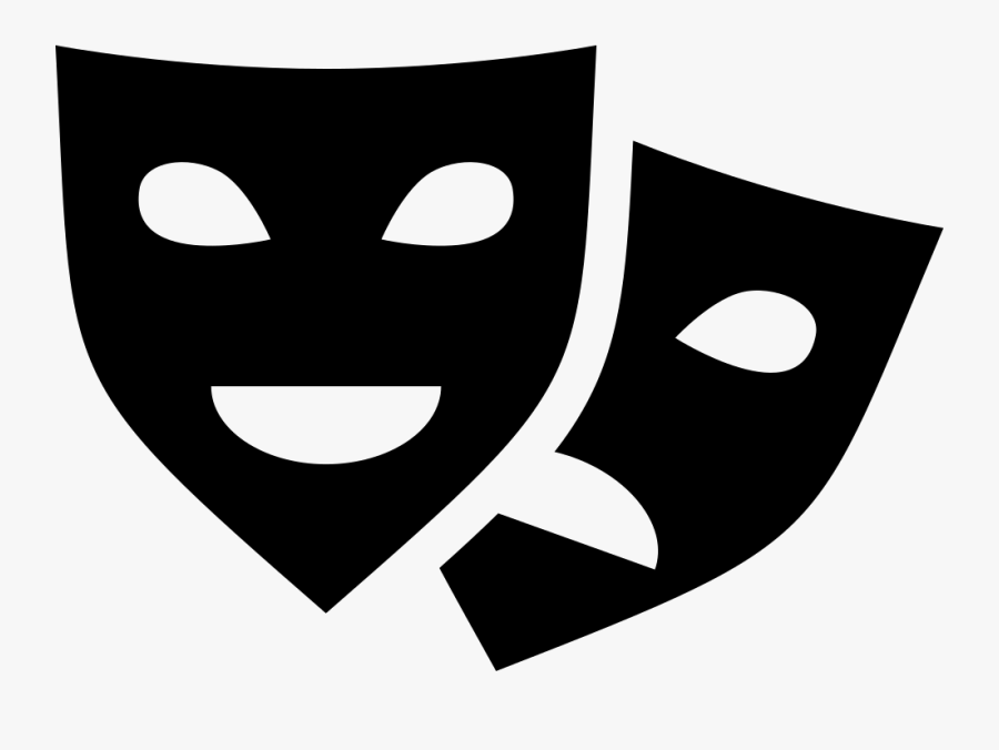 Comedy And Tragedy - Mascaras De Comedia Png, Transparent Clipart