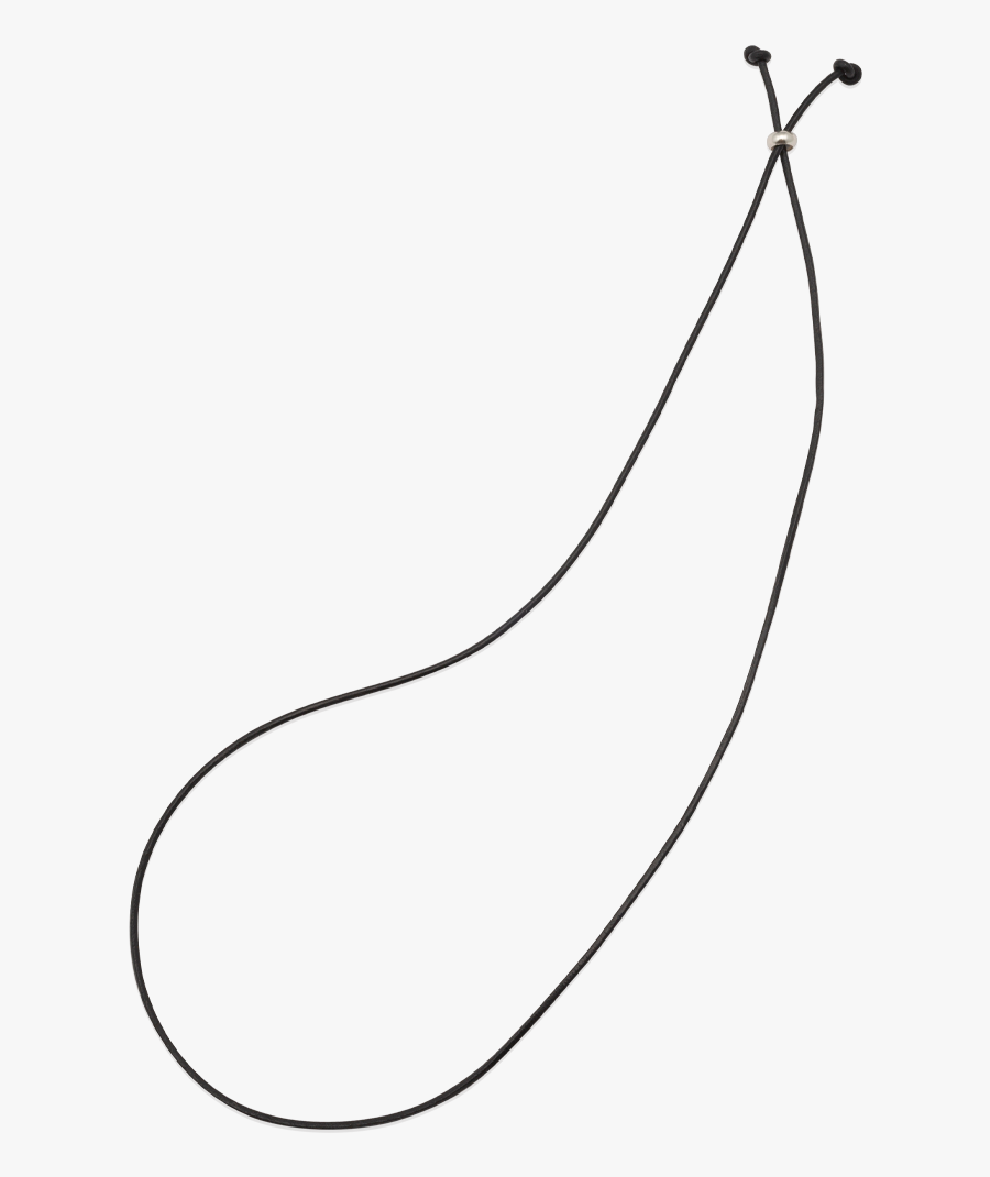Adjustable Leather Cord - Line Art, Transparent Clipart