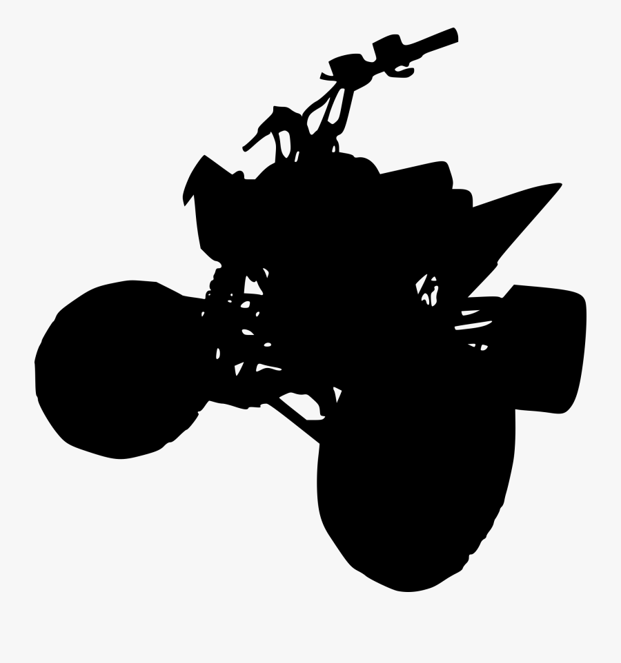 Atv Quad Bike Silhouette 4 - Gun Barrel, Transparent Clipart