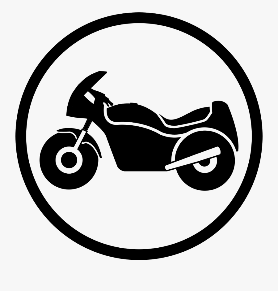 Motorcycle - Motorcycle Png Black And White, Transparent Clipart
