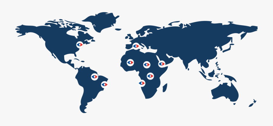 Current Locations - High Resolution World Map Vector Png, Transparent Clipart