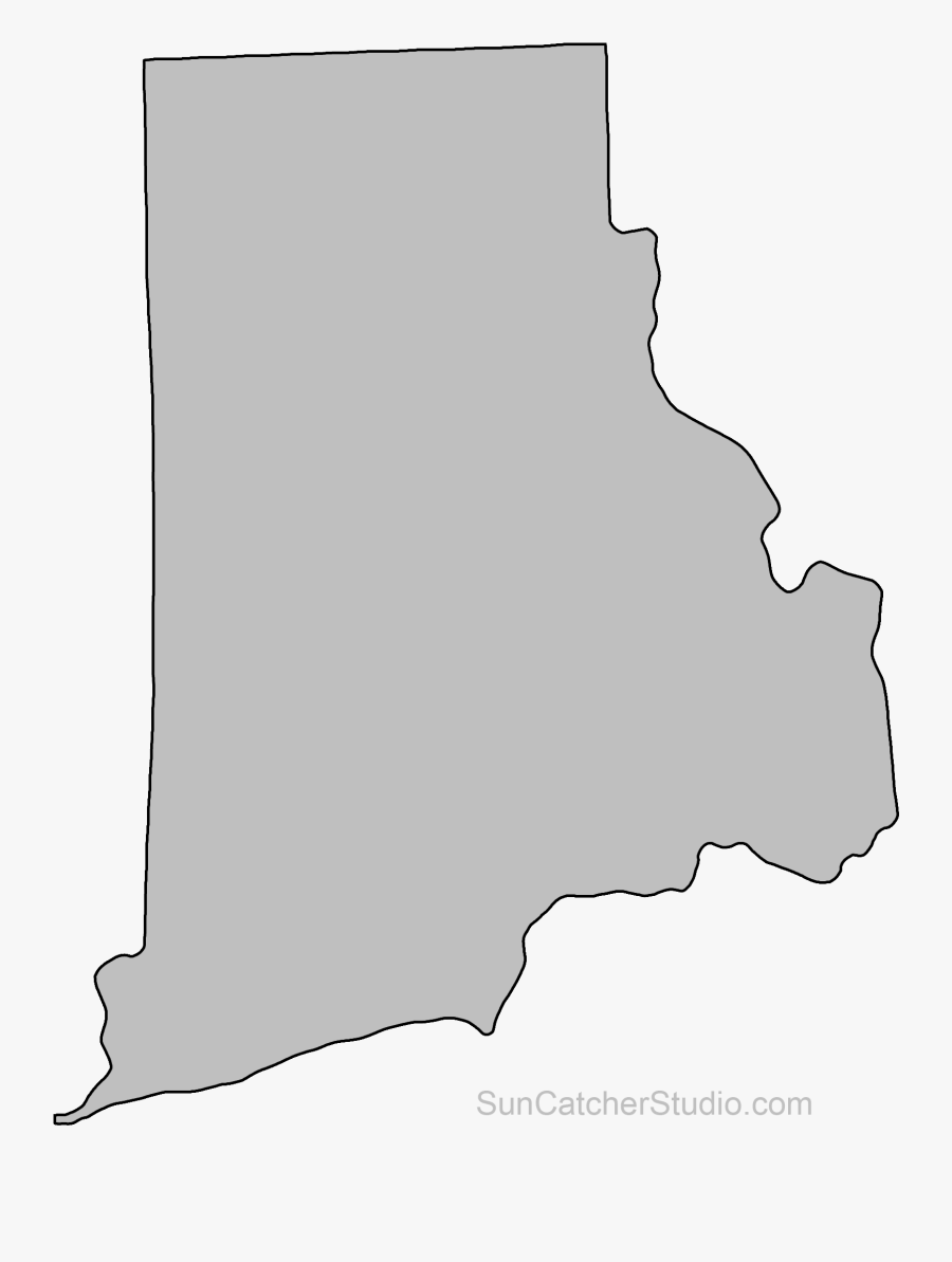 Rhode Island Map Easy, Transparent Clipart
