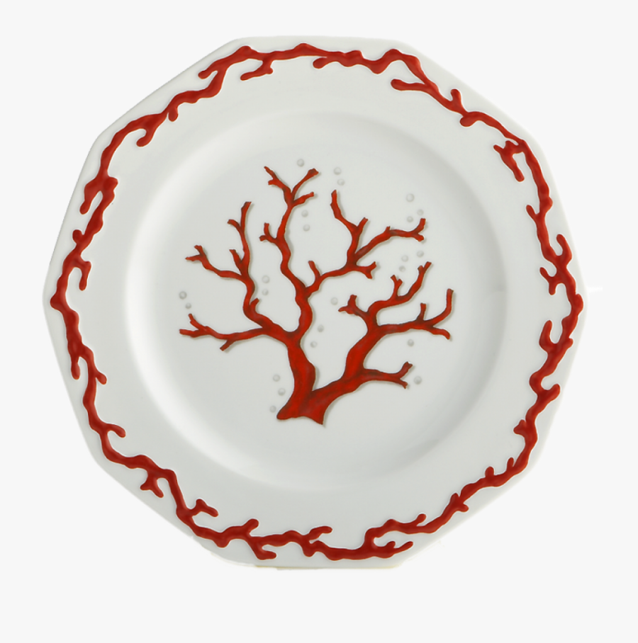 Barriera Corallina Red Dessert Plate, Transparent Clipart