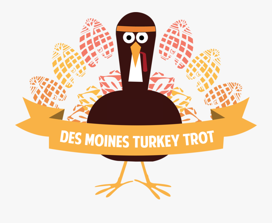 2017 Turkey Trot Vector Logo - Turkey Trot, Transparent Clipart