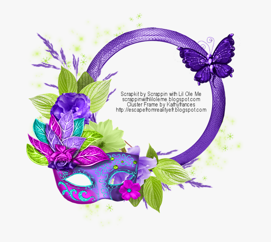 Cadre Photo Mardi Gras, Transparent Clipart