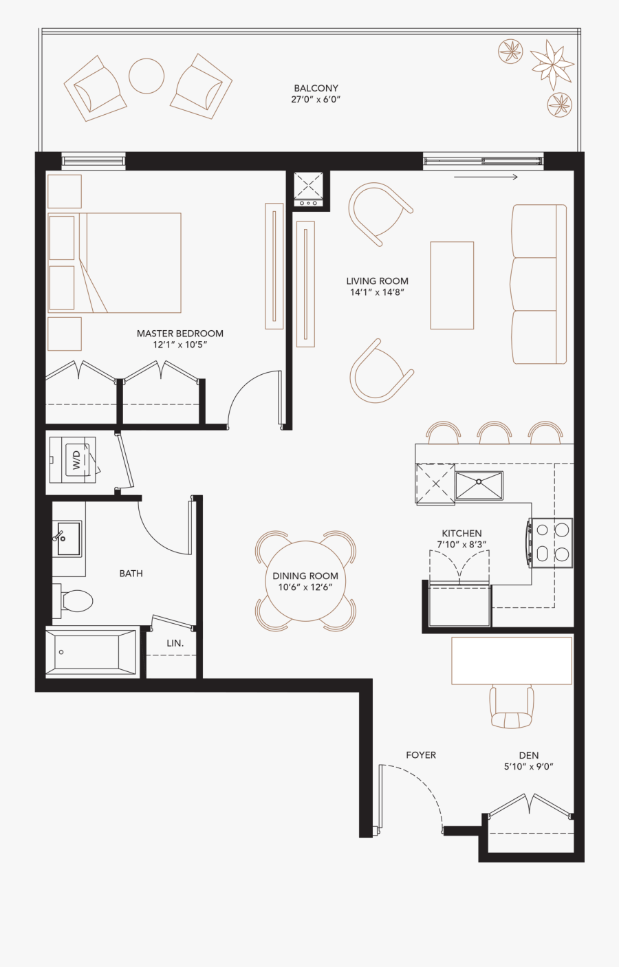 Open Floor Plan Condo Decor Modern Neutral Condo