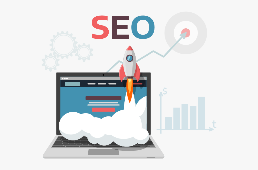 Illustration Of Onpage Seo - Search Engine Optimization Cartoon, Transparent Clipart