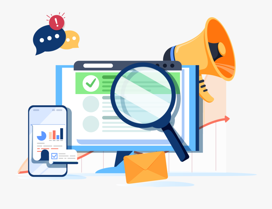 Seo Vectors, Transparent Clipart