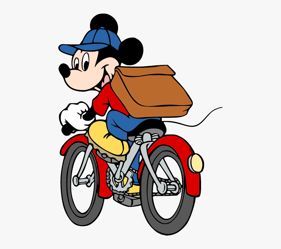 Mickey Mouse Bike, Transparent Clipart