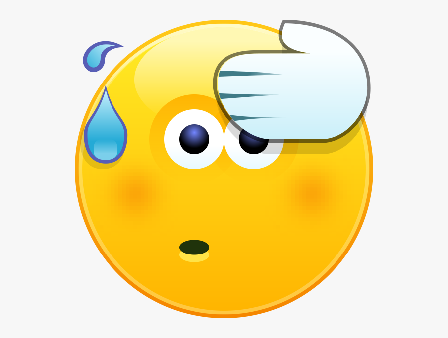 Whew-5 - Whew Emoticon, Transparent Clipart