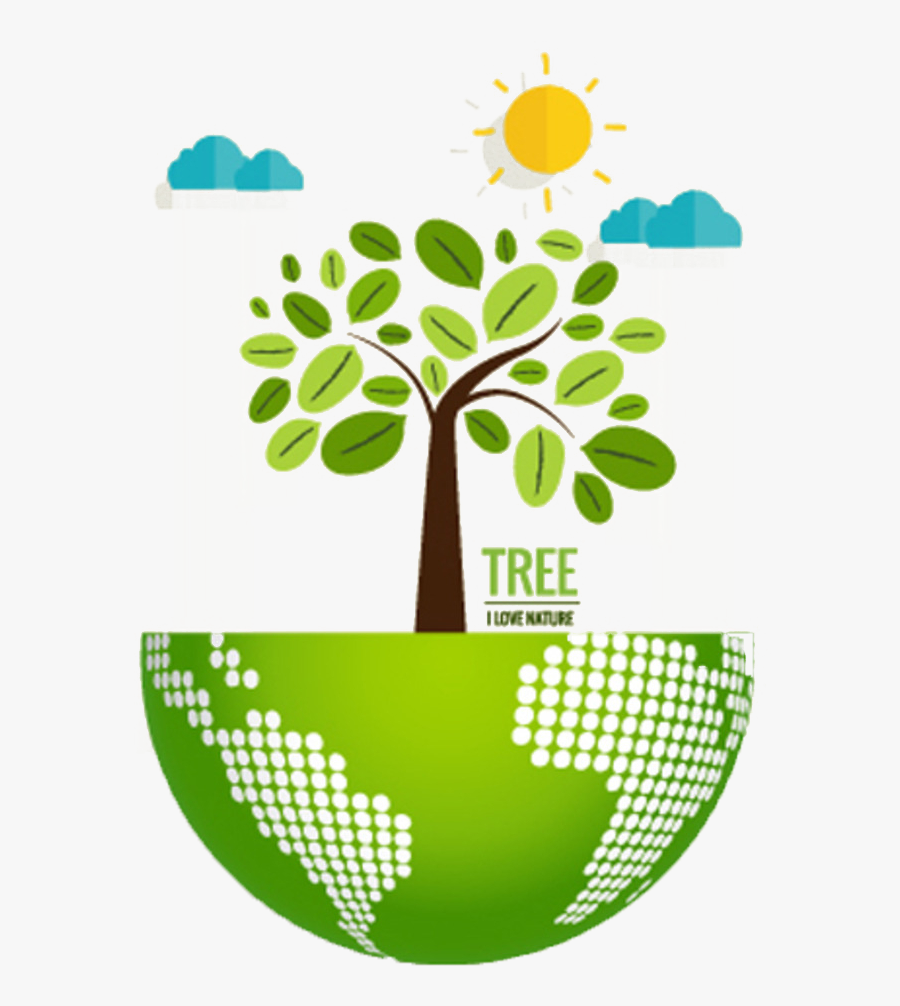 Nature Environmentally Friendly Ecology Illustration - Love Nature Vector, Transparent Clipart