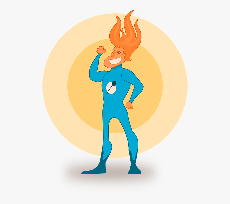 Super Hero Flames, Transparent Clipart
