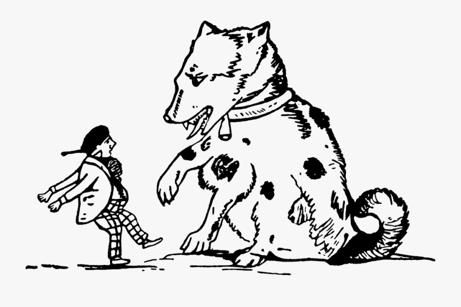 Victorian Dog Drawing, Transparent Clipart