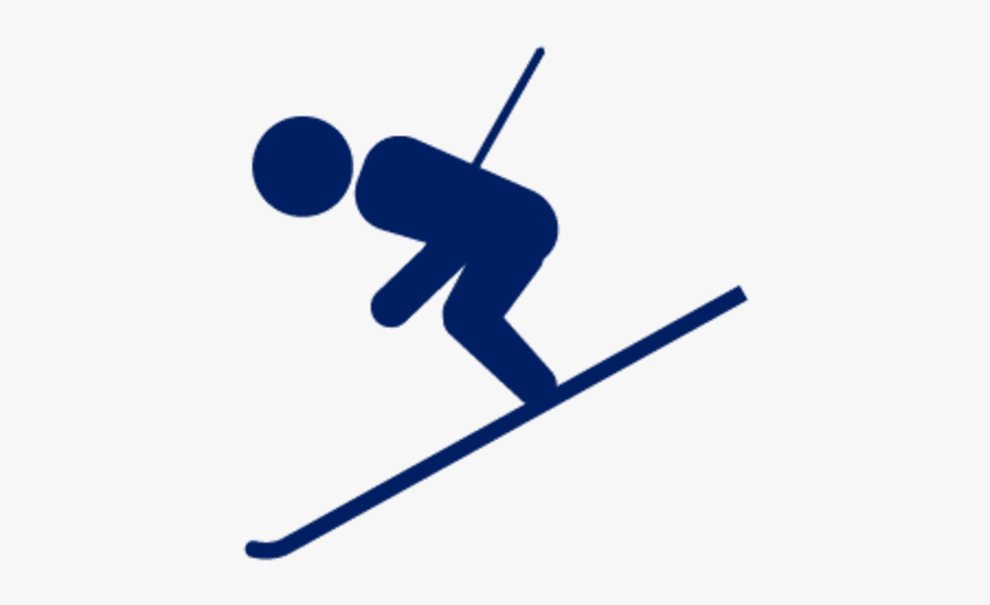Skier Icon - Nordic Skiing, Transparent Clipart
