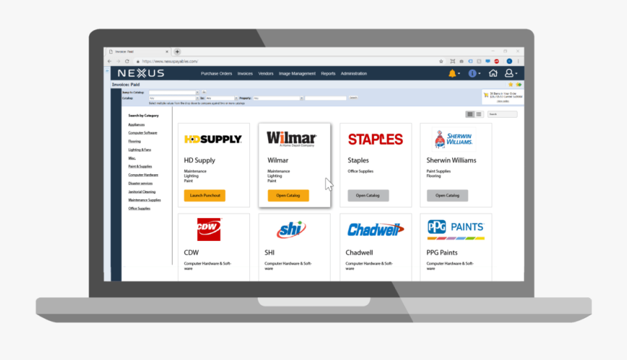 Host Supplier Catalogs Within Your Procure To Pay Solution - Realpage Portfolio Asset Management, Transparent Clipart