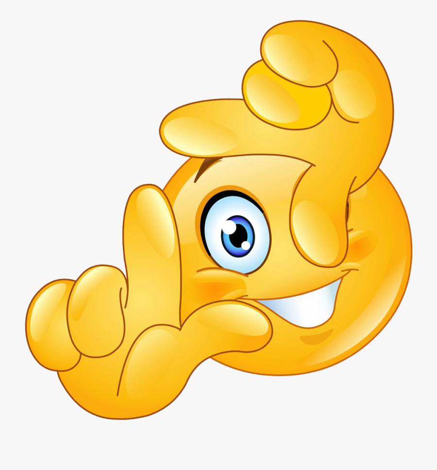 Emoticon Clip Art Emoji Hand Transprent Png - Take A Picture Emoji, Transparent Clipart