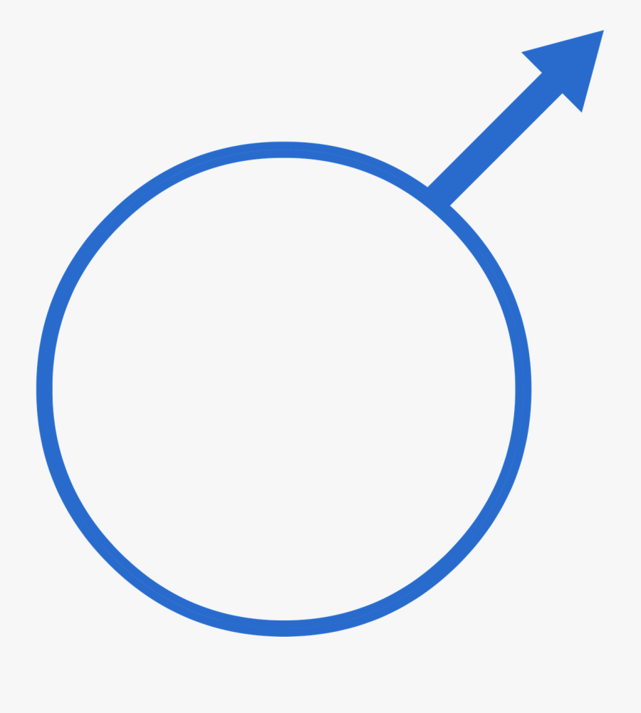 Male Symbol Blue Free Photo - Circle, Transparent Clipart