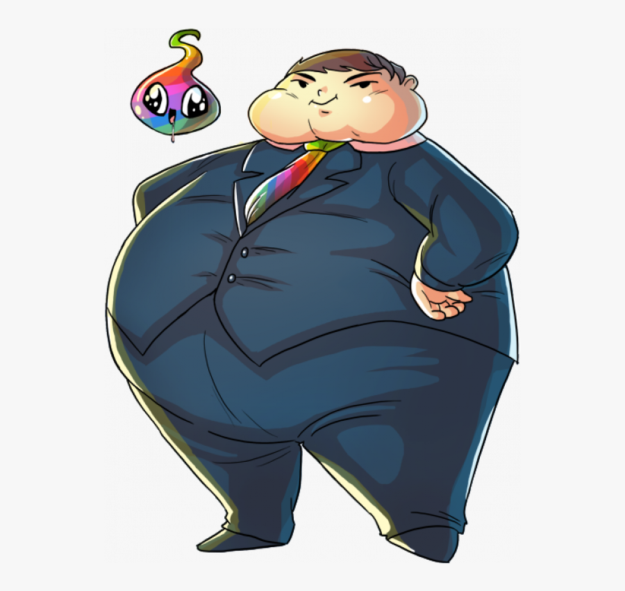 Short Fat Man Cartoon, Transparent Clipart
