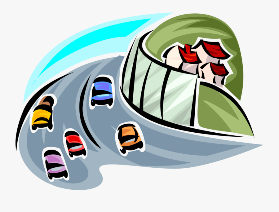 Vector Illustration Of Infrastructure Highway Road, Transparent Clipart
