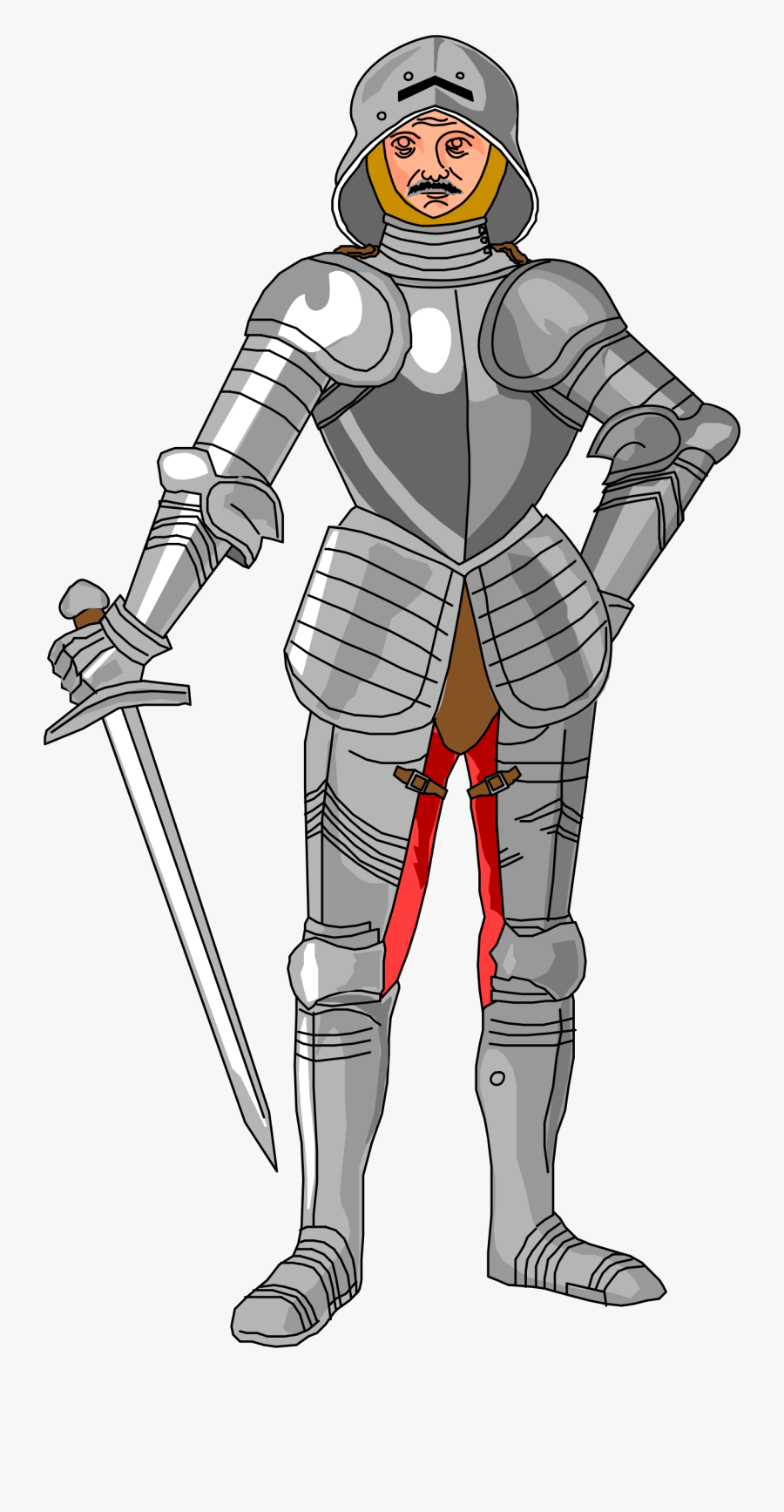 Jury Clipart Medieval - Knight Middle Ages Clipart, Transparent Clipart