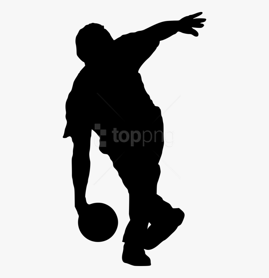 Free Png Sport Bowling Silhouette Png - Bowling Silhouette Png, Transparent Clipart