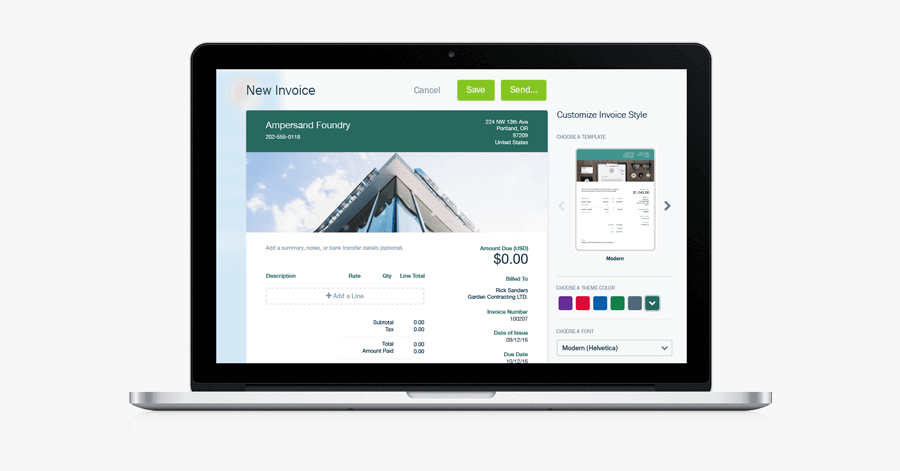 Easy Invoicing - Website Landing Page, Transparent Clipart