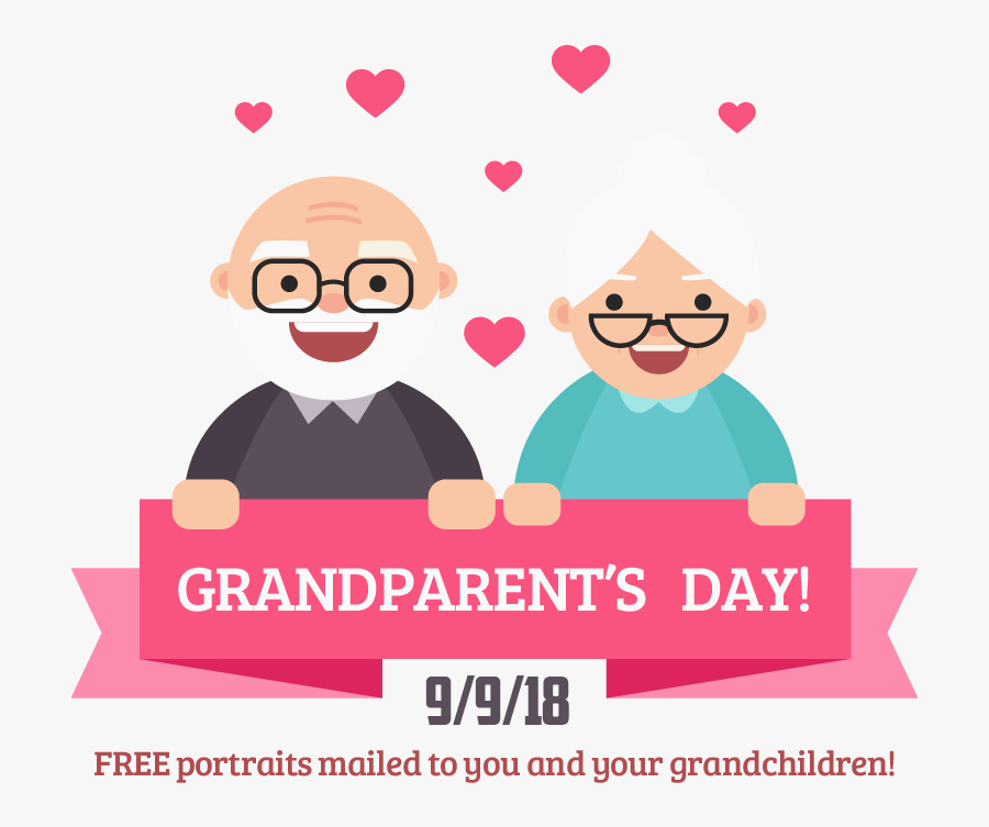 September Grandparents Day, Transparent Clipart