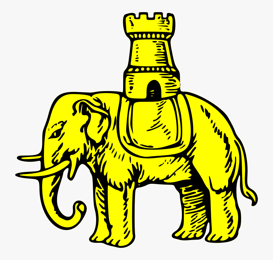 Free Elephant And Castle - Elephant And Castle Drawing, Transparent Clipart