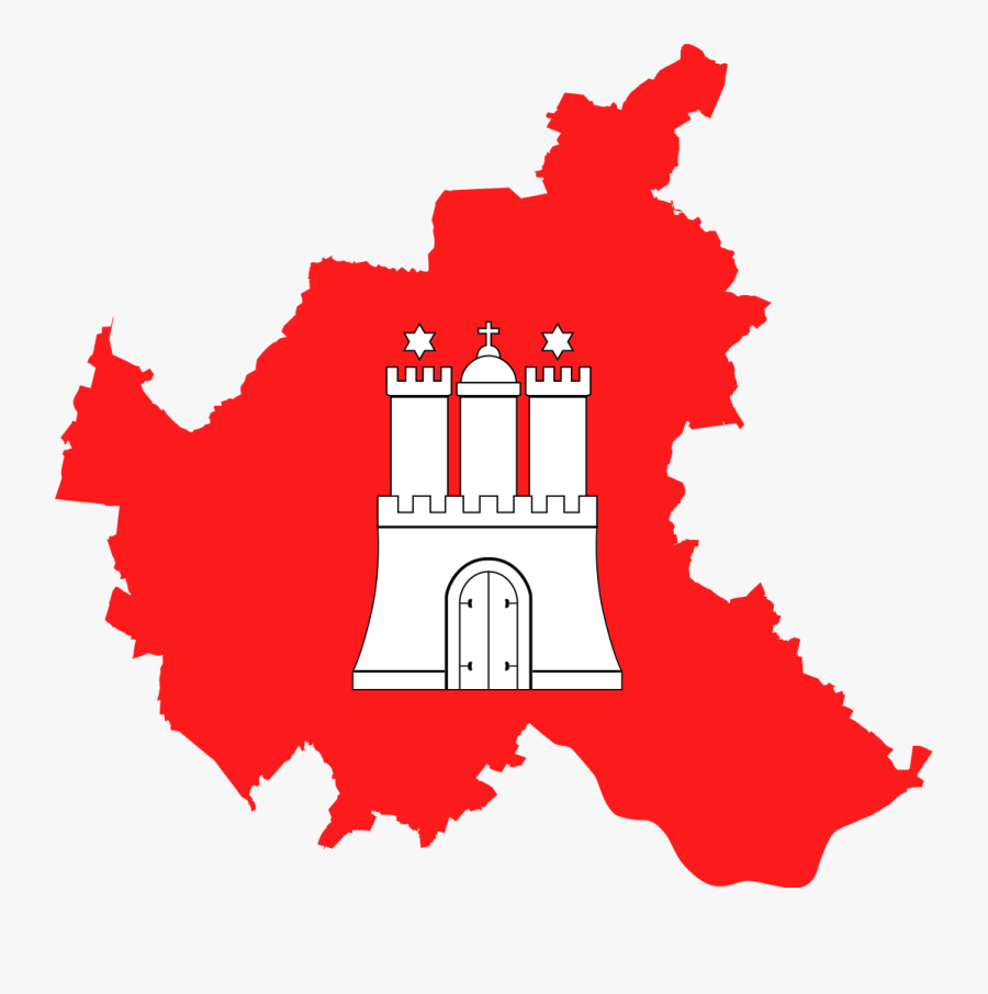 Hamburg Map Vector, Transparent Clipart