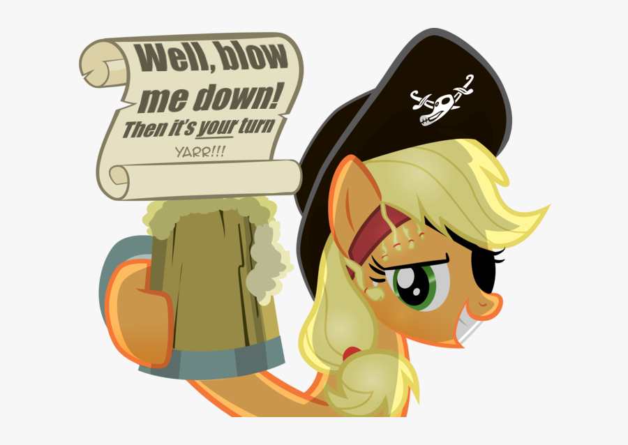 Well,dlow Me Down Then It"s Your Turn Yarr Pinkie Pie - Cartoon, Transparent Clipart