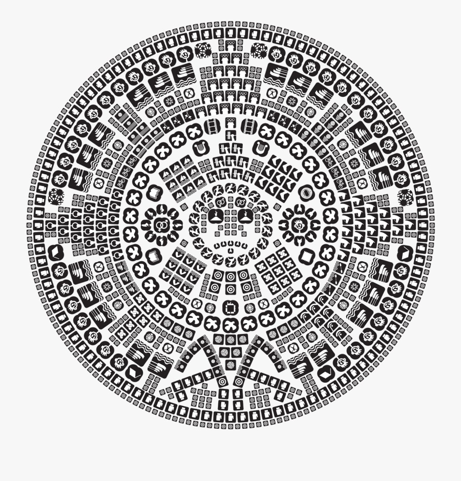 Transparent Simple Doily Clipart - Tarascan Tattoos, Transparent Clipart