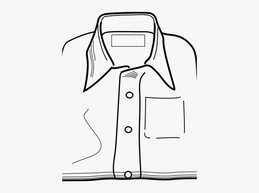 Shirt Outline Vector Clip Art - Folded Shirt Clip Art, Transparent Clipart