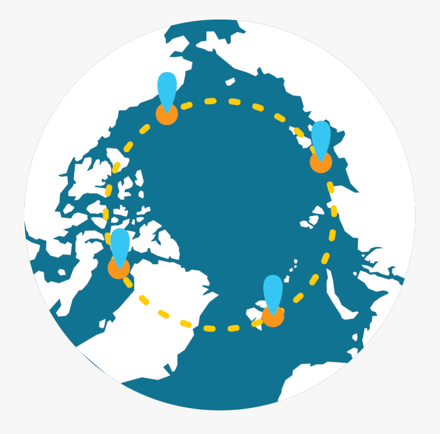 Magnetic North Pole Info, Transparent Clipart