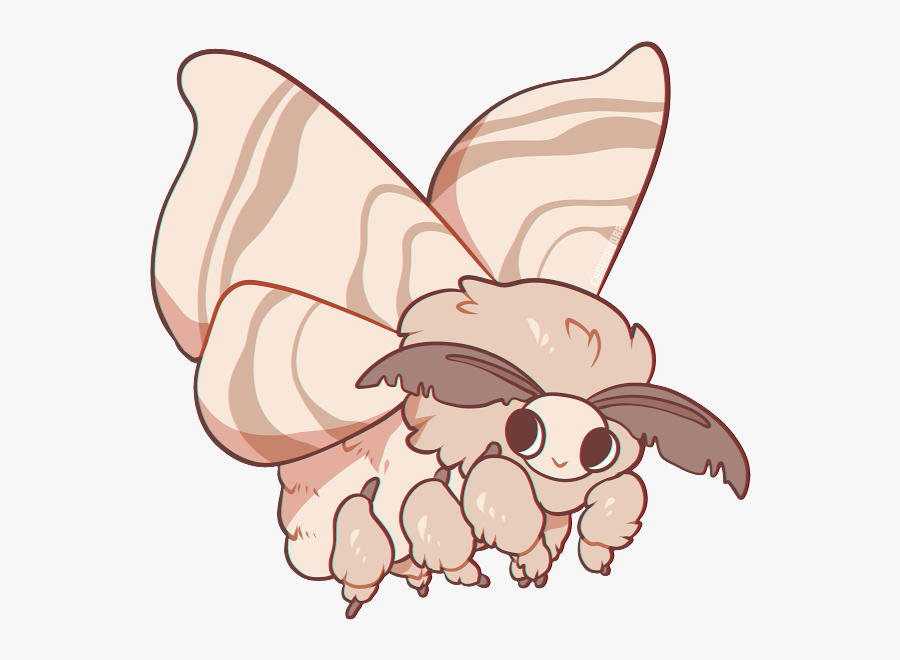 Bombyx Mori - Silk Moth Cartoon, Transparent Clipart