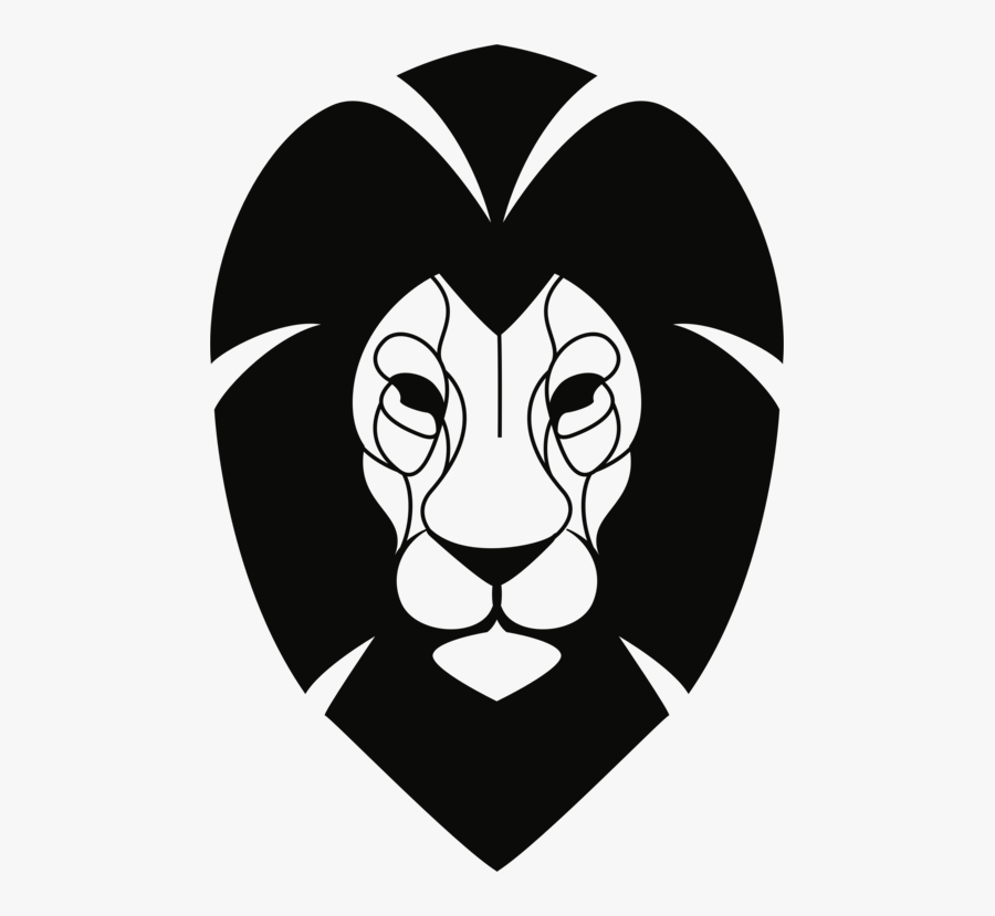 Head,art,big Cats - Clipart Löwe, Transparent Clipart