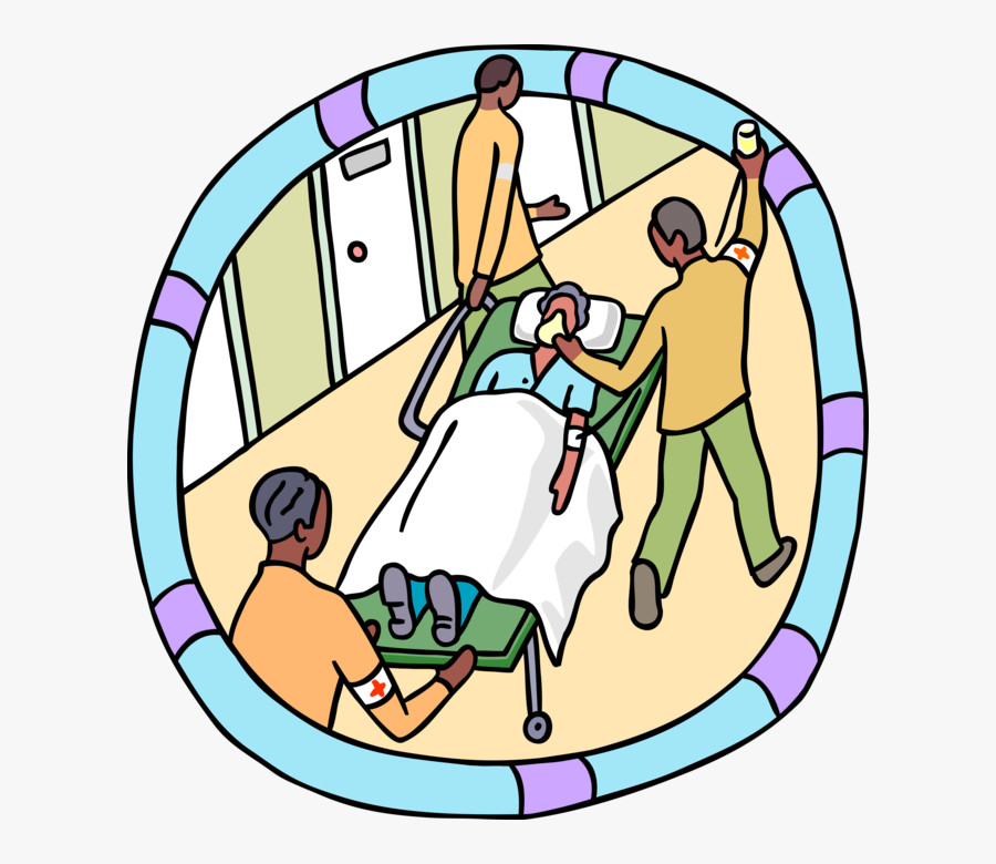 Emergency Patient On Stretcher - Patient Emergency Png, Transparent Clipart