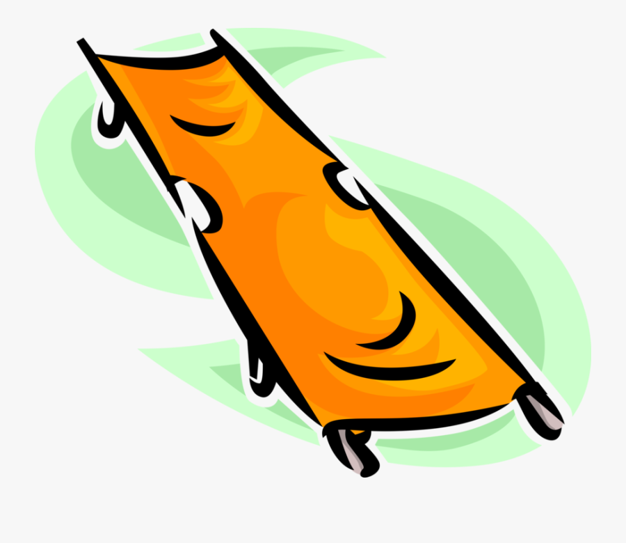 Vector Illustration Of Hospital Stretcher Apparatus, Transparent Clipart