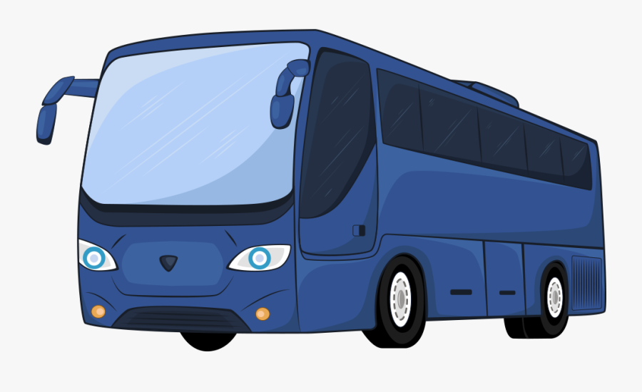 Airport Bus Transport Transit Bus Car - Cartoon Clipart Shuttle Bus Bus, Transparent Clipart