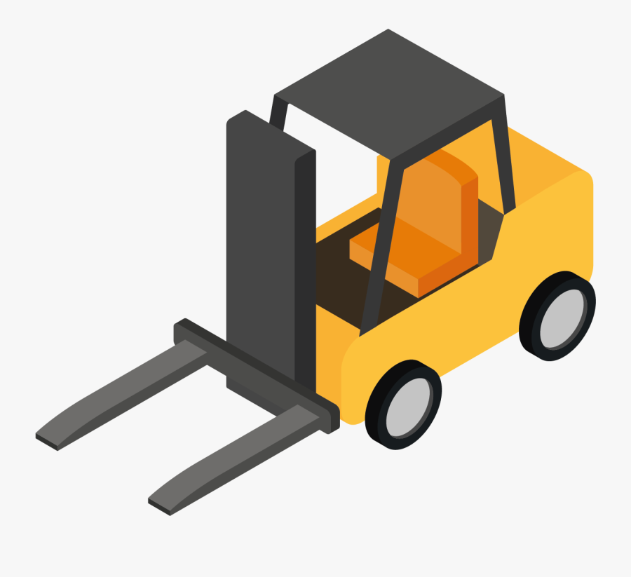Forklift Clipart Logistics - Forklift Png Top View, Transparent Clipart