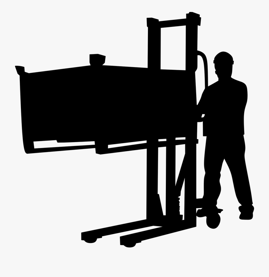Forklift Factory Worker Free Photo - Factory Worker Silhouette, Transparent Clipart