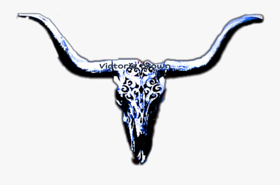 #cowskull #beautifulblue #moo #nature #woodensculpture, Transparent Clipart