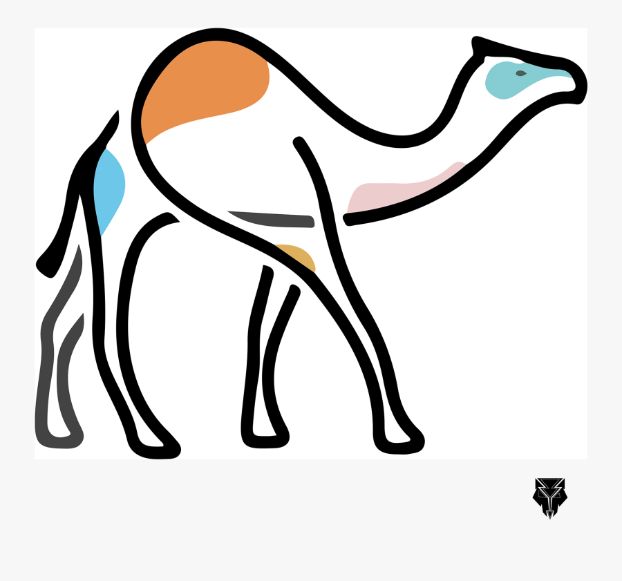 Camel Minimalist, Transparent Clipart