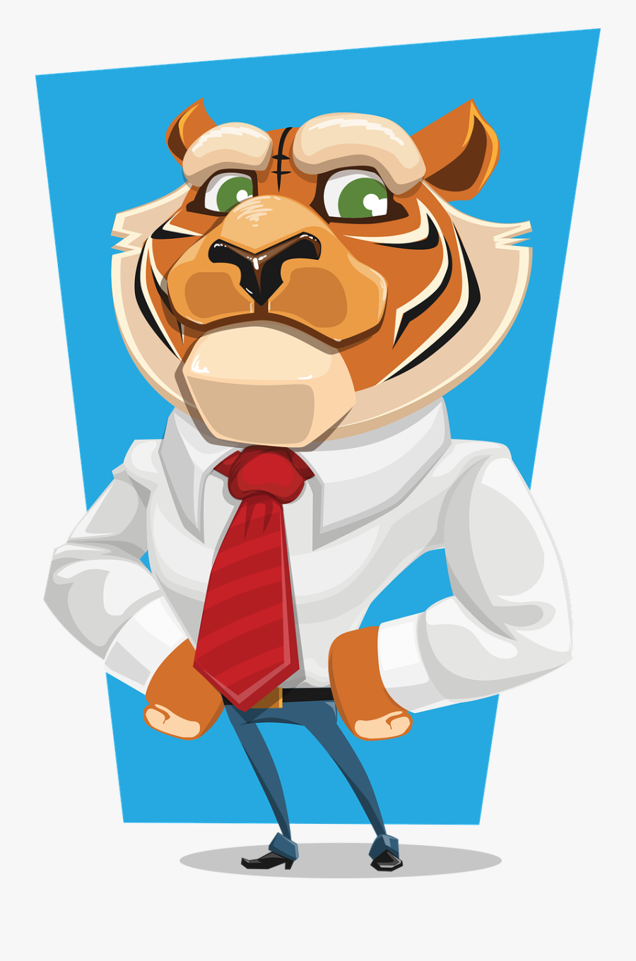 Tiger Business Animal Free Photo - Business Tiger Vector, Transparent Clipart