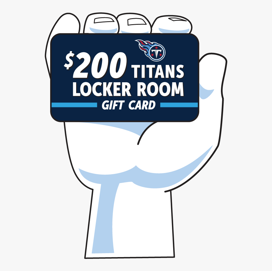 $200 Titans Locker Room Gift Card, Transparent Clipart