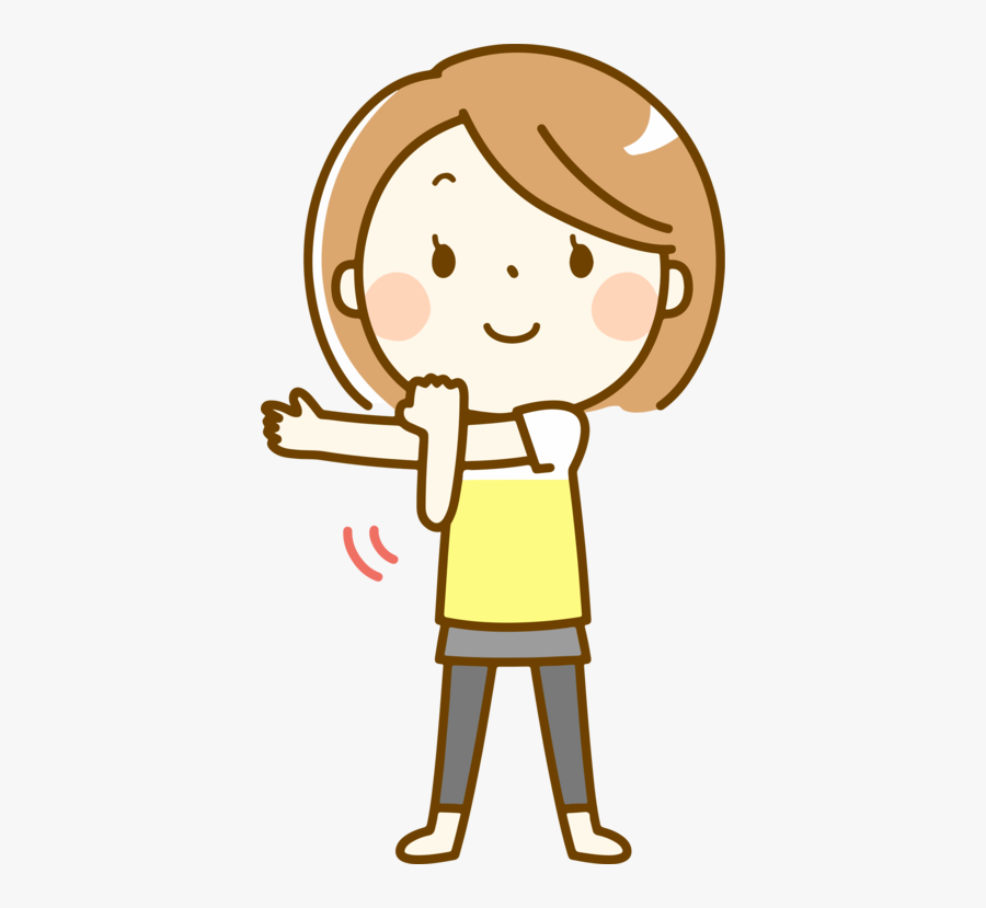 Line Art,thumb,pleased - イラスト ストレッチ フリー 素材, Transparent Clipart