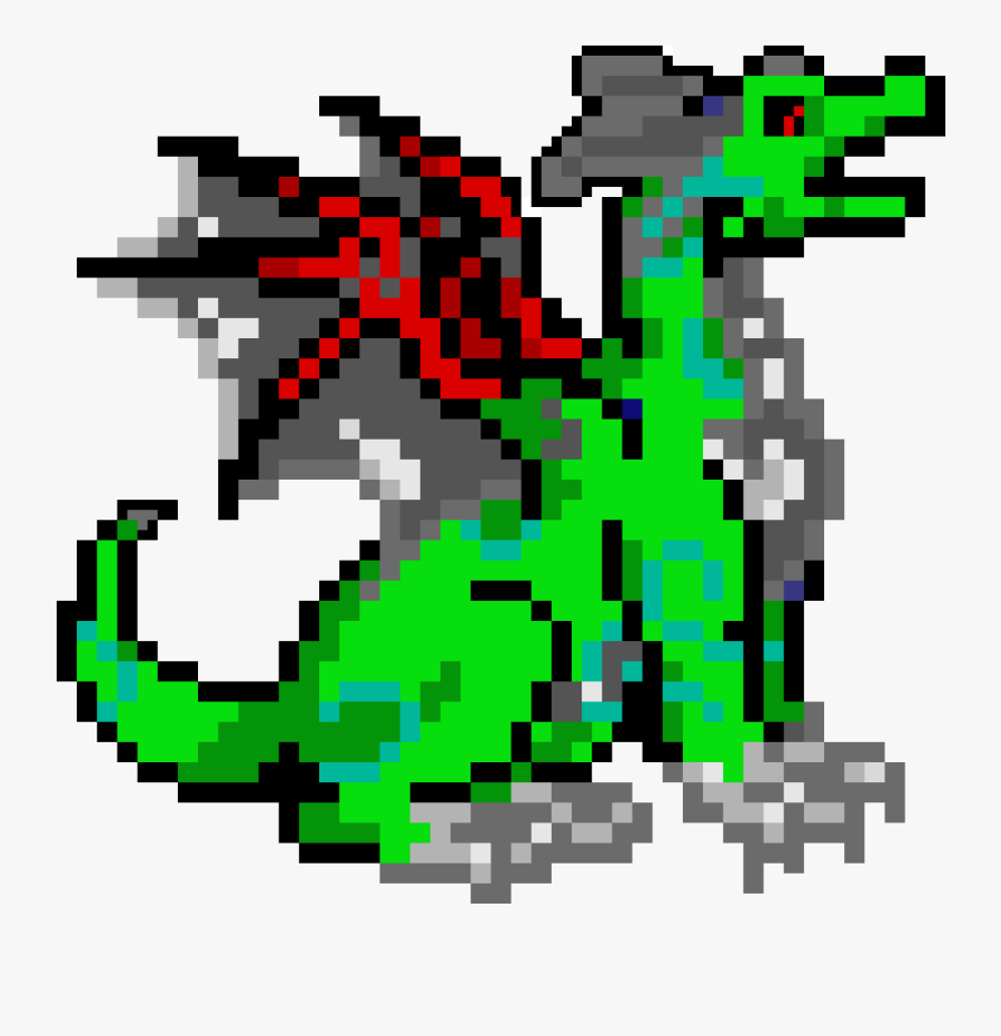 Pixel Art Dragon Png, Transparent Clipart