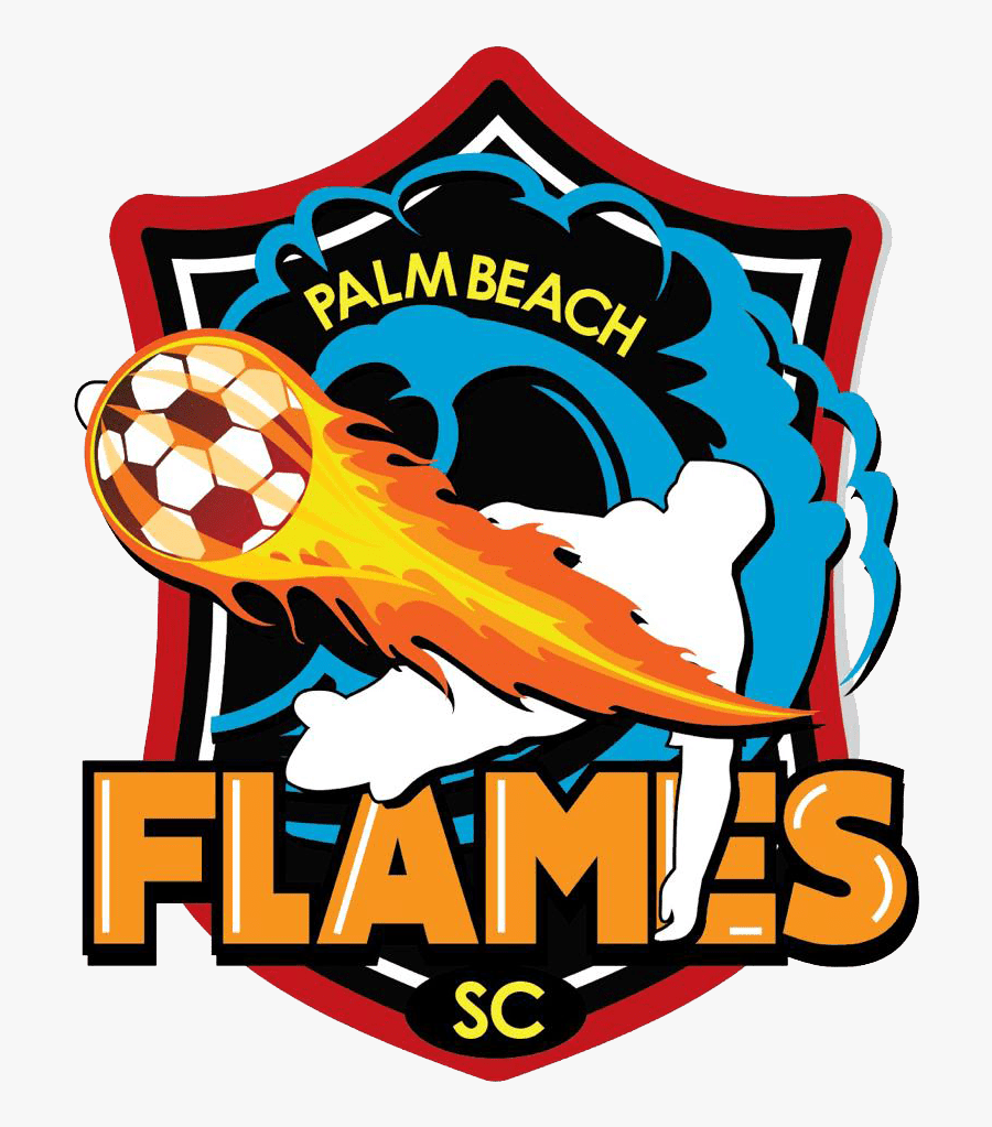 Soccer Ball With Flames, Transparent Clipart