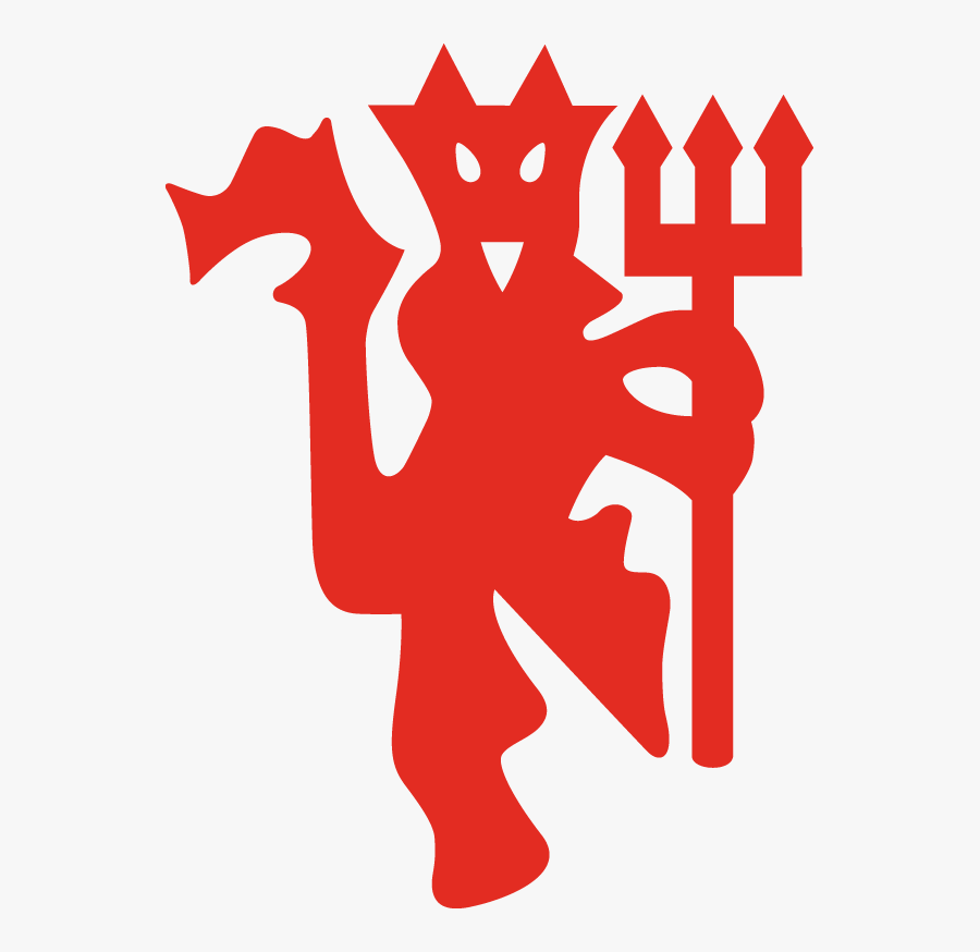 Red Devil Transparent Image - Manchester United Devil, Transparent Clipart